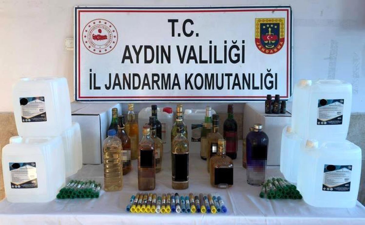 Nazilli\'de Kaçak Alkol Operasyonu