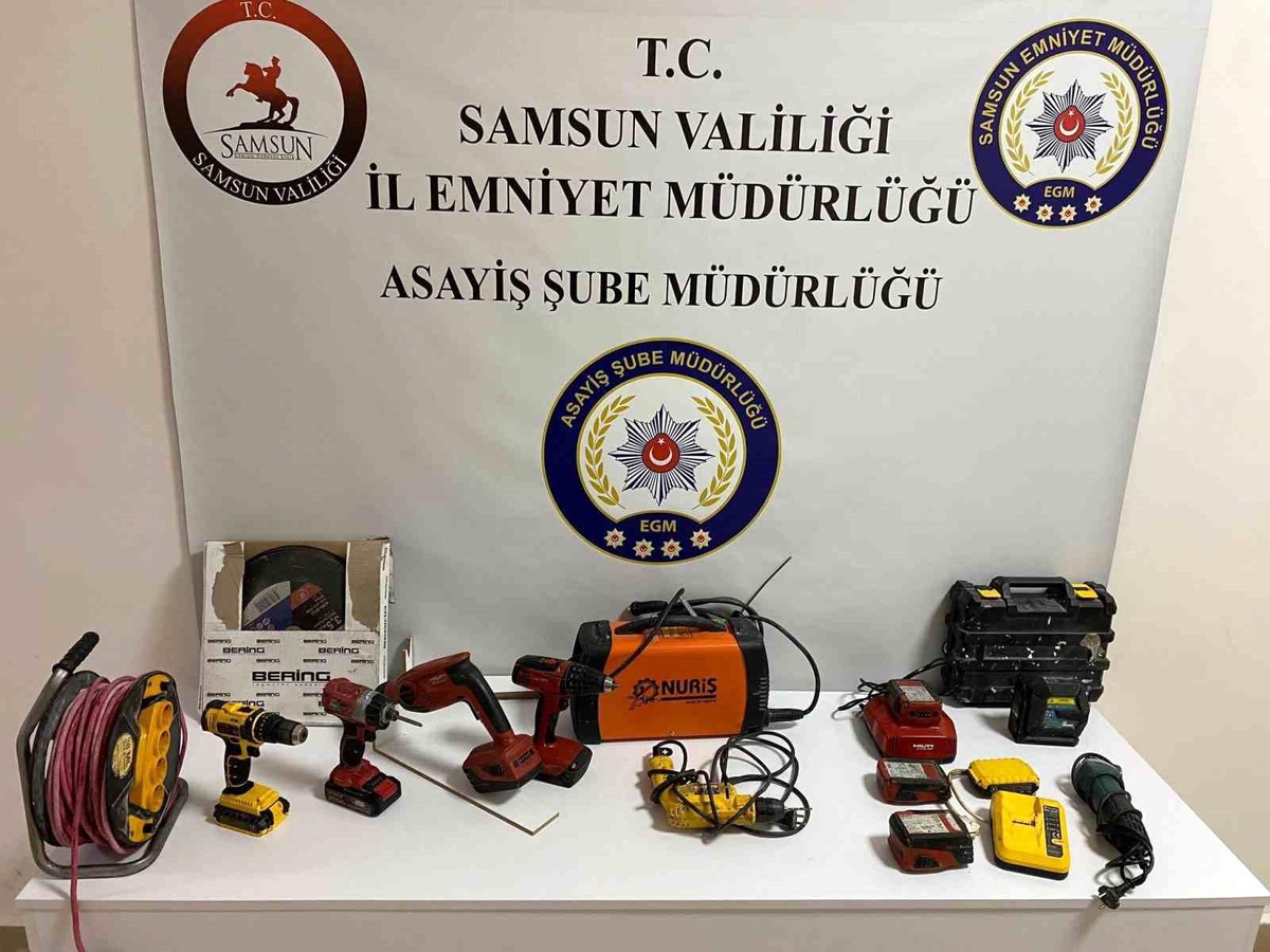 Samsun\'da hırsız yakalandı