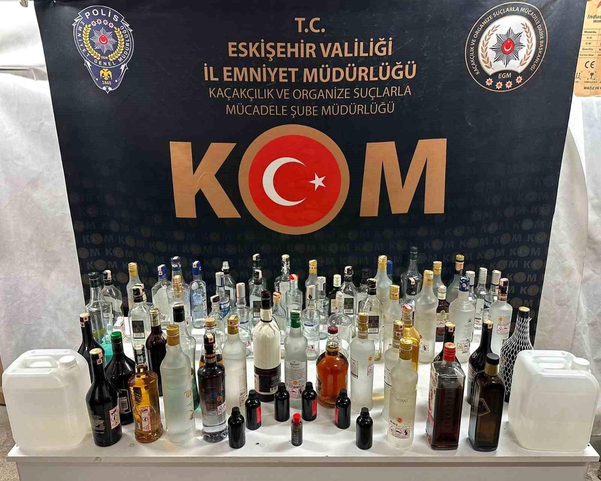 Eskişehir\'de Kaçak Alkol Operasyonu