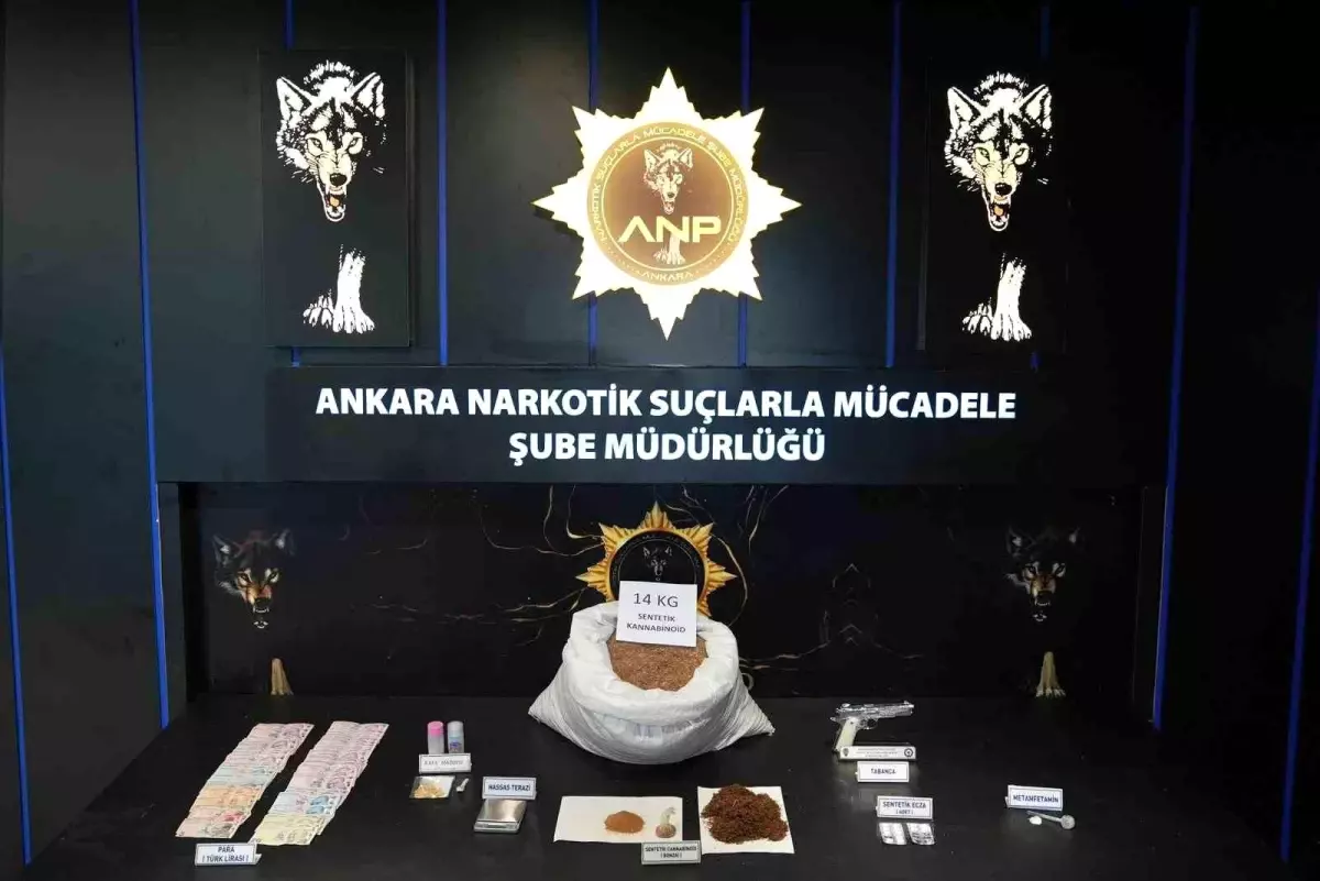 Ankara\'da Narkotik Operasyonu: 14 Kilo Uyuşturucu Ele Geçirildi