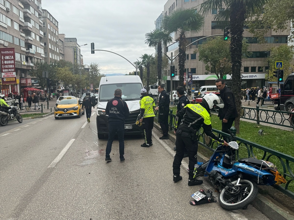 Osmangazi\'de Motosiklet Kazası: Sürücü Yaralandı