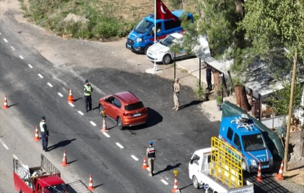 Kırklareli\'nde Dronlu Trafik Denetimi