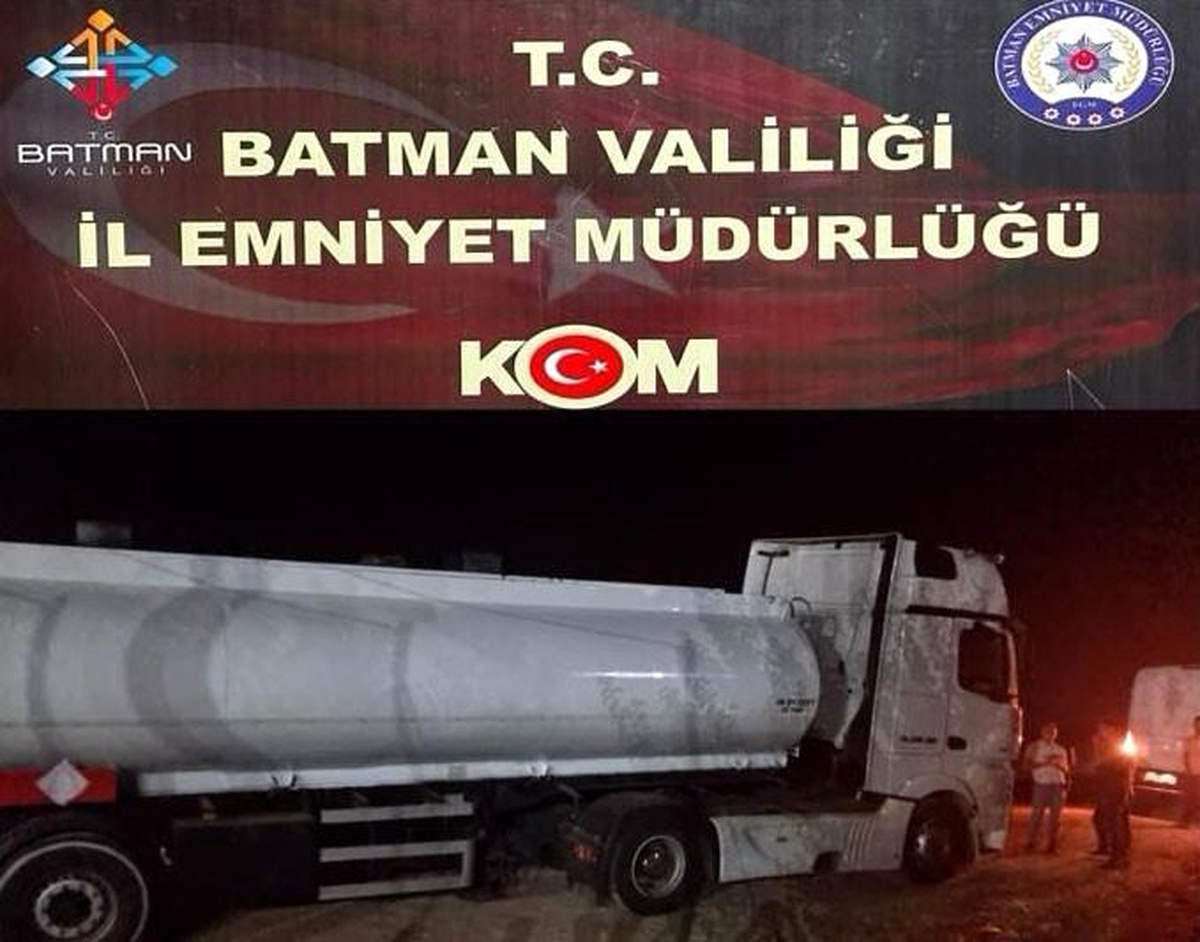 Batman\'da 26 Ton Kaçak Akaryakıt Ele Geçirildi