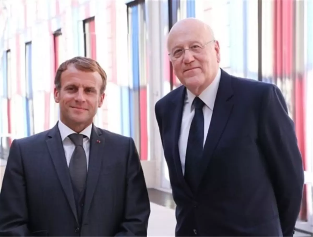 Mikati ve Macron\'dan Lübnan Görüşmesi