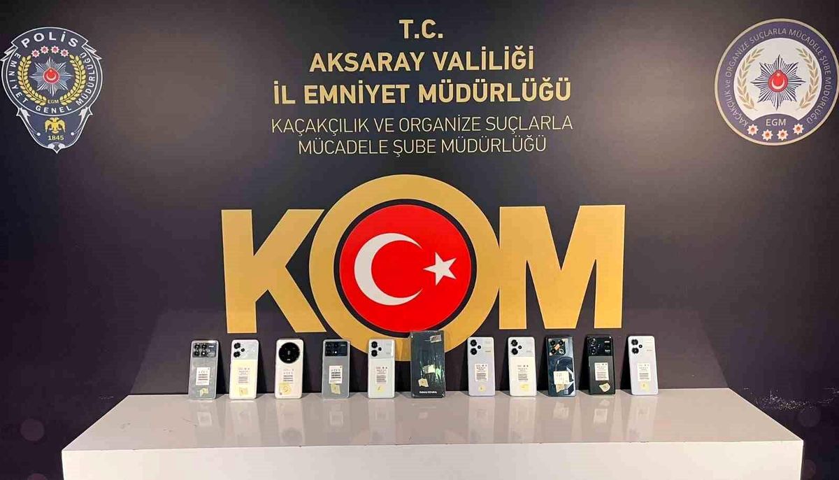 Aksaray\'da Kaçak Telefon Operasyonu