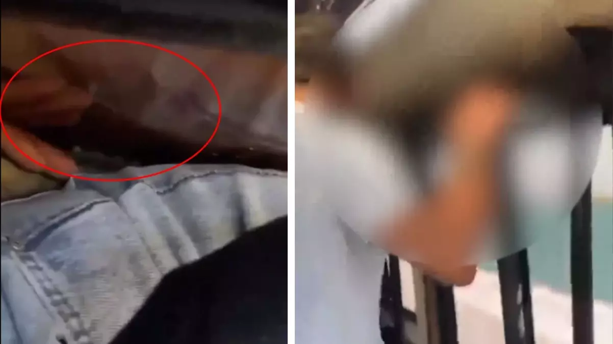 Dolmuşta tacize uğrayan genç kız, o anları kayda aldı