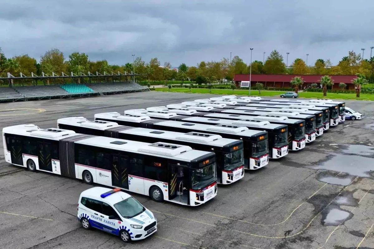 Samsun\'da Yeni Otobüsler Hizmete Girdi