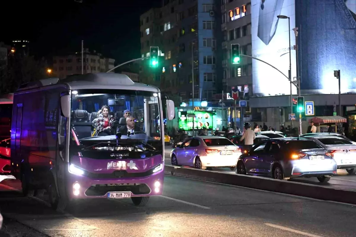 Şişli\'de Kadınlara Özel Ücretsiz Gece Ulaşım Servisi Başlatıldı