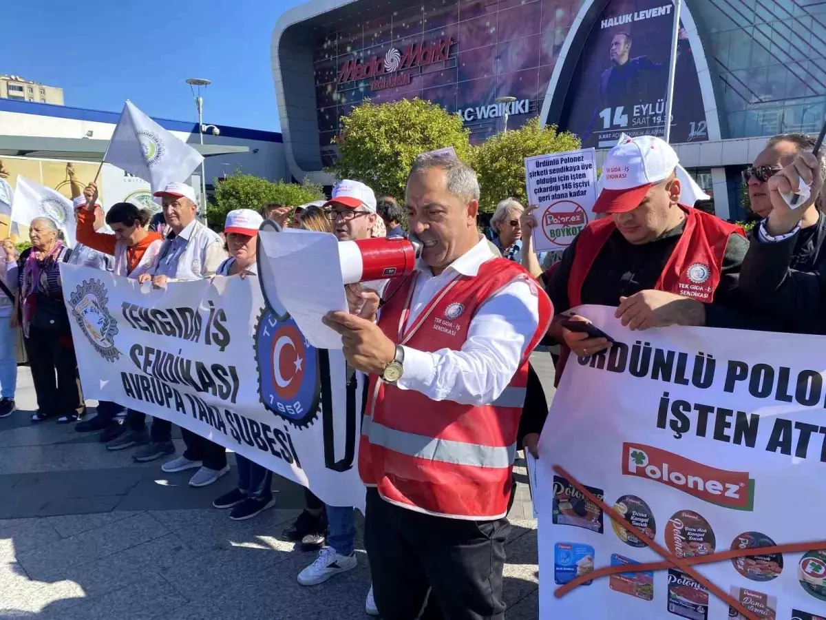 Polonez Sucuk Fabrikası\'nda İşten Çıkarma Protestosu