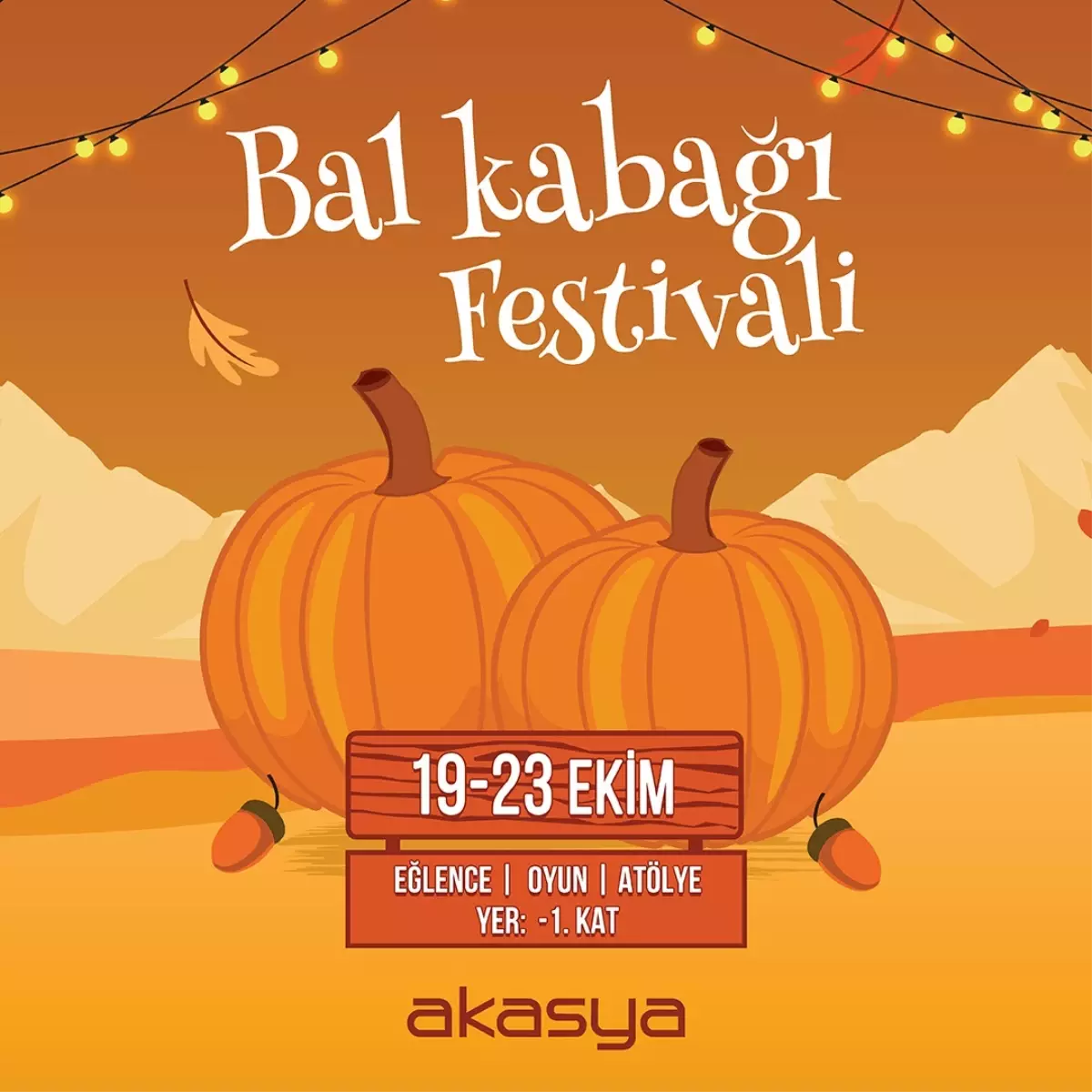 Akasya\'da Balkabağı Festivali