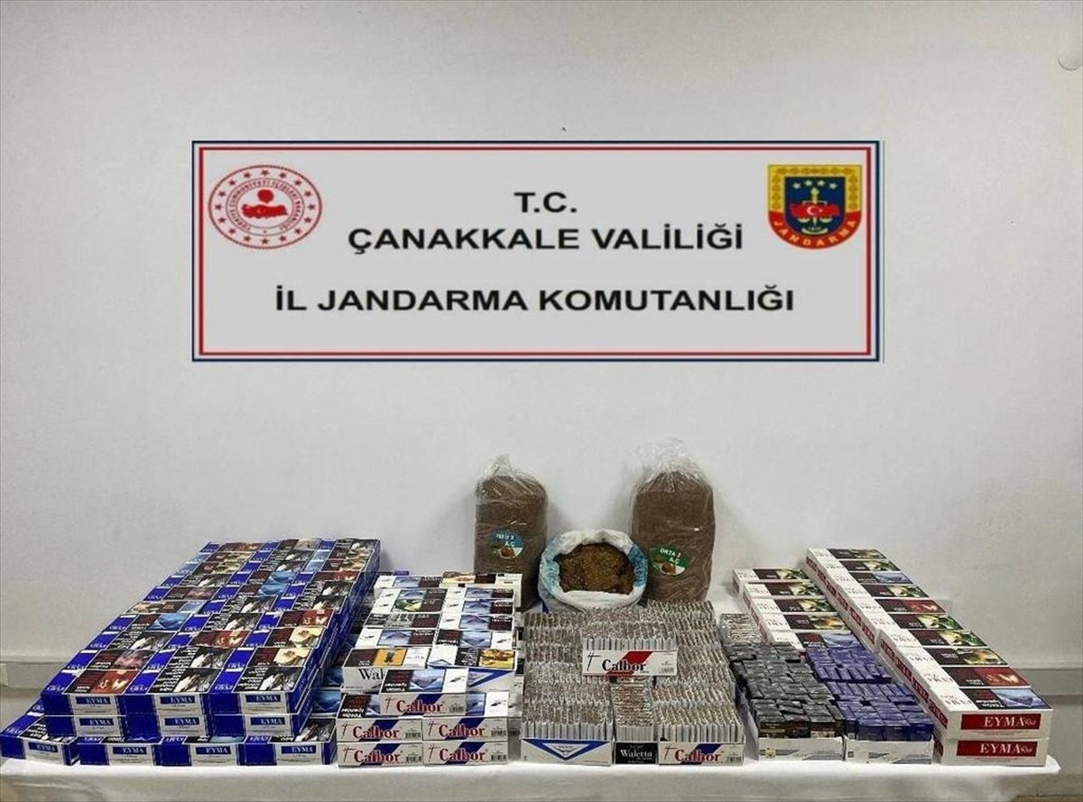 Çanakkale\'de Kaçak Tütün Operasyonu