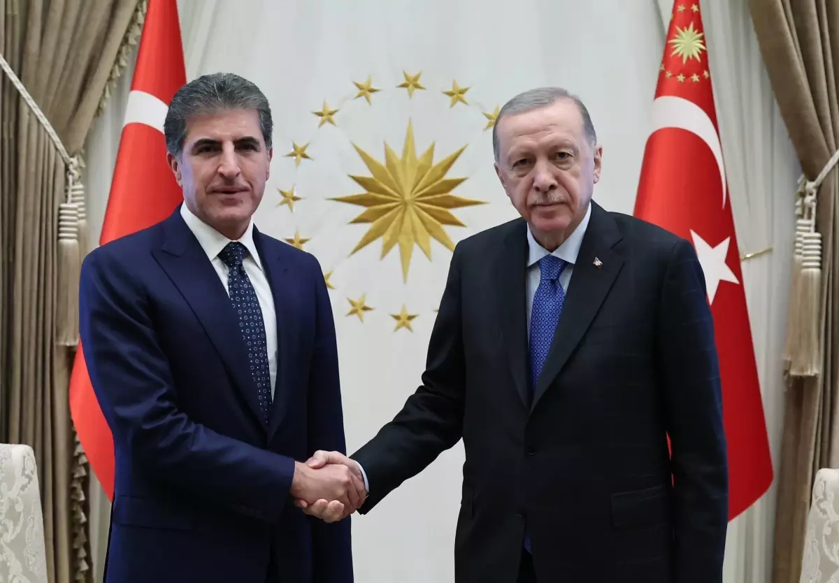 Cumhurbaşkanı Erdoğan, IKBY Başkanı Barzani\'yi kabul etti