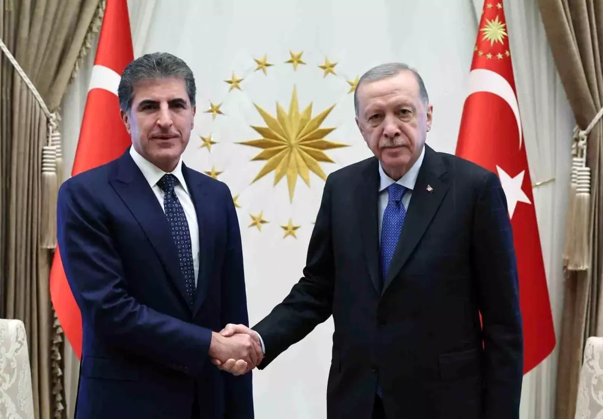 Cumhurbaşkanı Erdoğan, IKBY Başkanı Barzani\'yi kabul etti