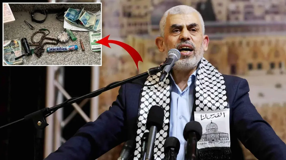 İsrail medyası Hamas lideri Yahya Sinvar\'ın üzerinden çıkanları paylaştı