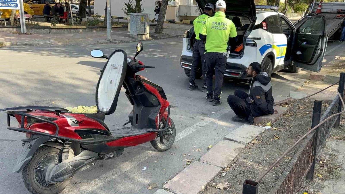 Yaya Kaçan Motosiklet Sürücüsüne Cezası Kesildi
