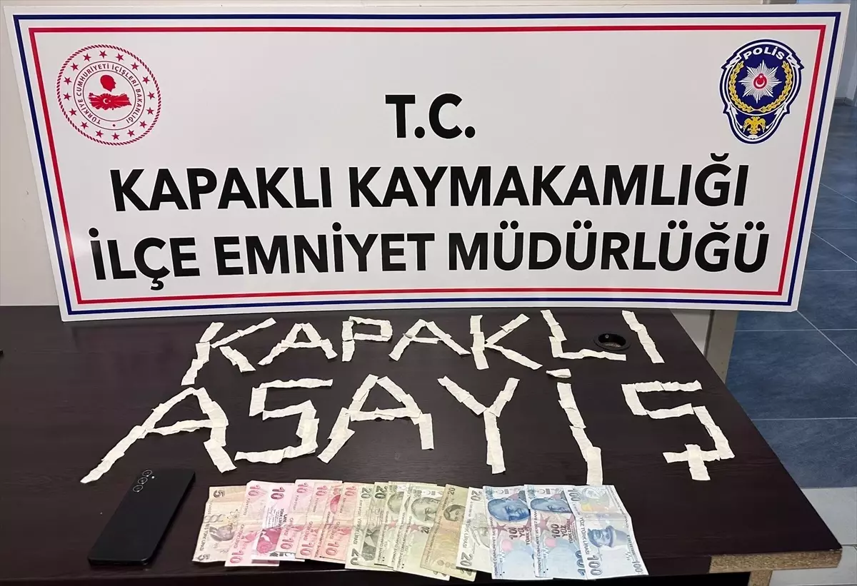 Kapaklı\'da Uyuşturucu Ticareti Zanlısı Tutuklandı