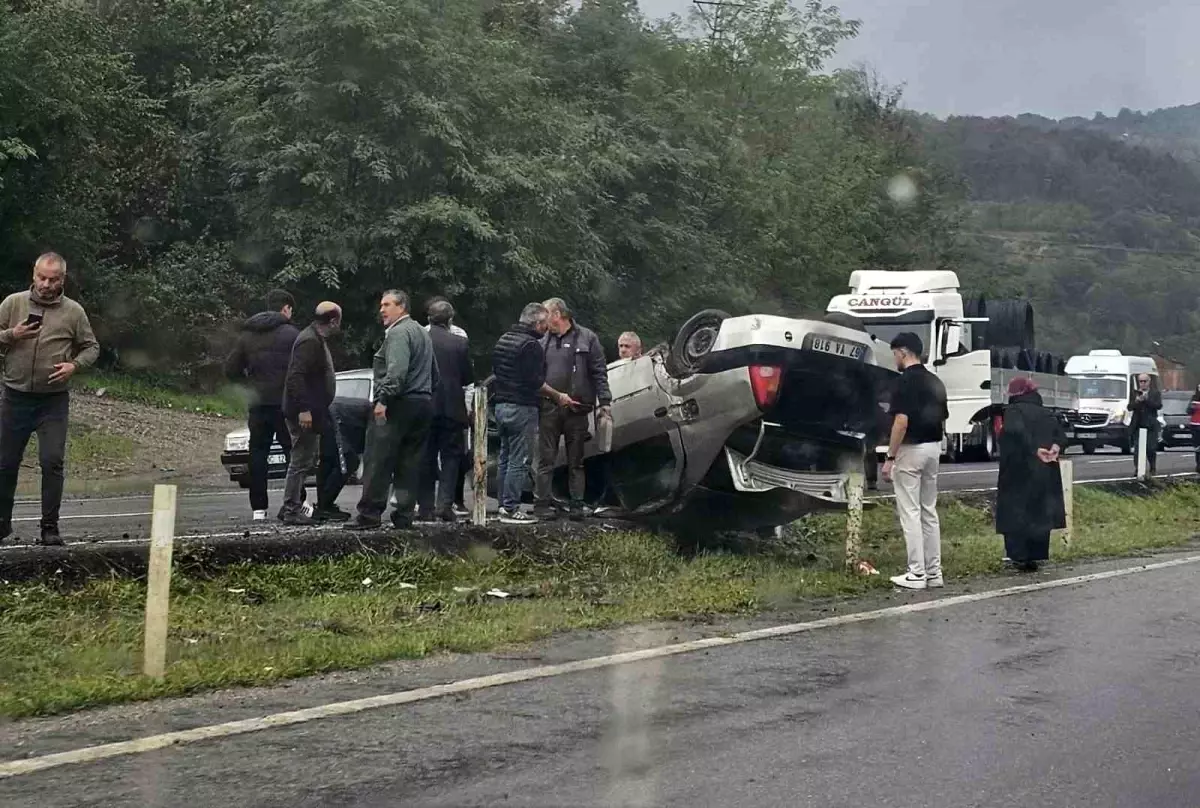 Zonguldak\'ta Yağışlı Havada Kaza