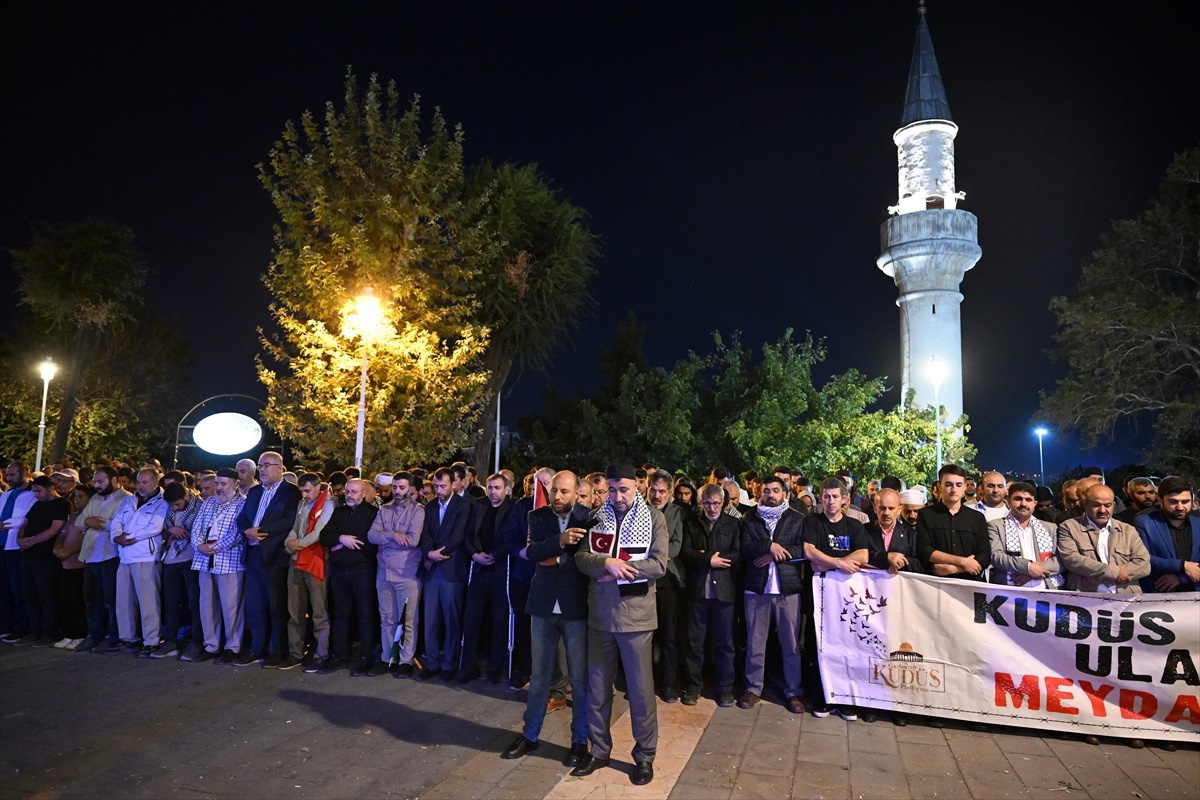 Gaziantep\'te İsrail\'in Filistin\'e yönelik saldırıları protesto edildi