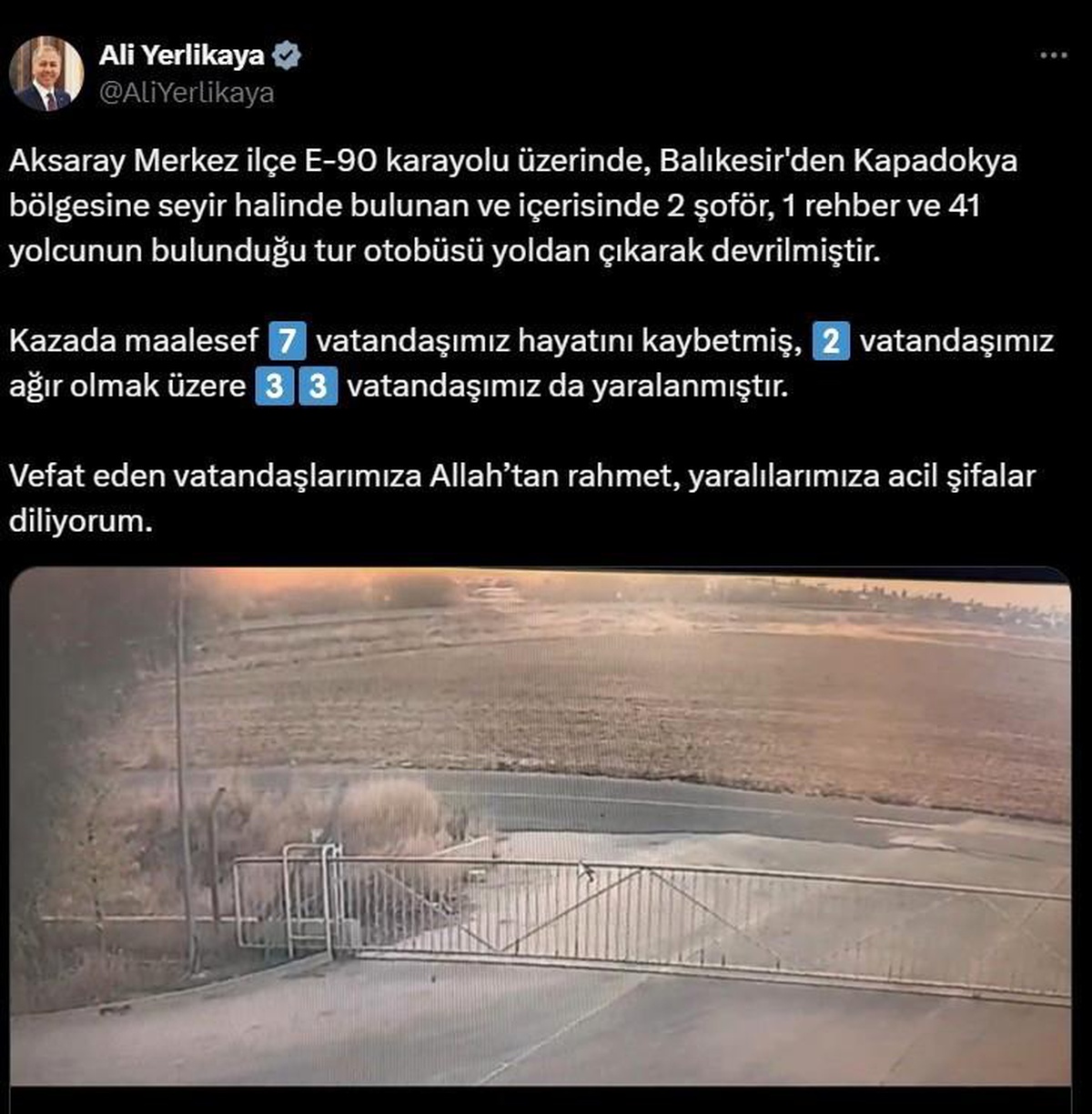 Aksaray\'daki Otobüs Kazasında 7 Ölü, 33 Yaralı
