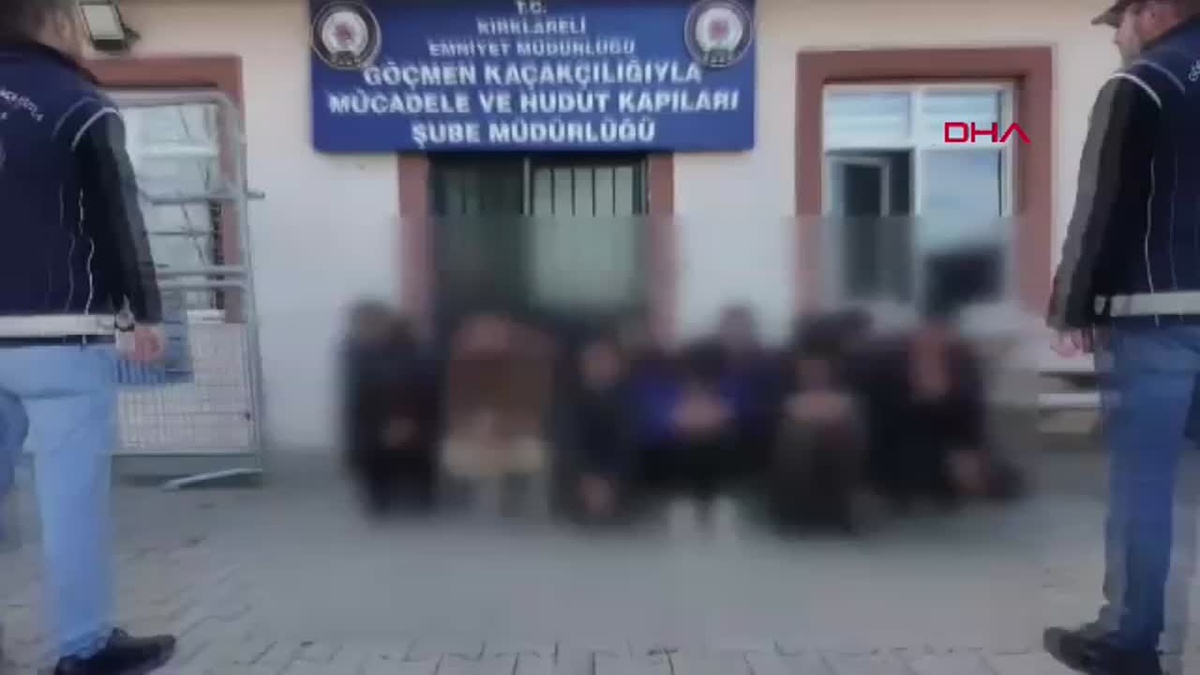 Kırklareli\'nde Kaçak Göçmen Operasyonu
