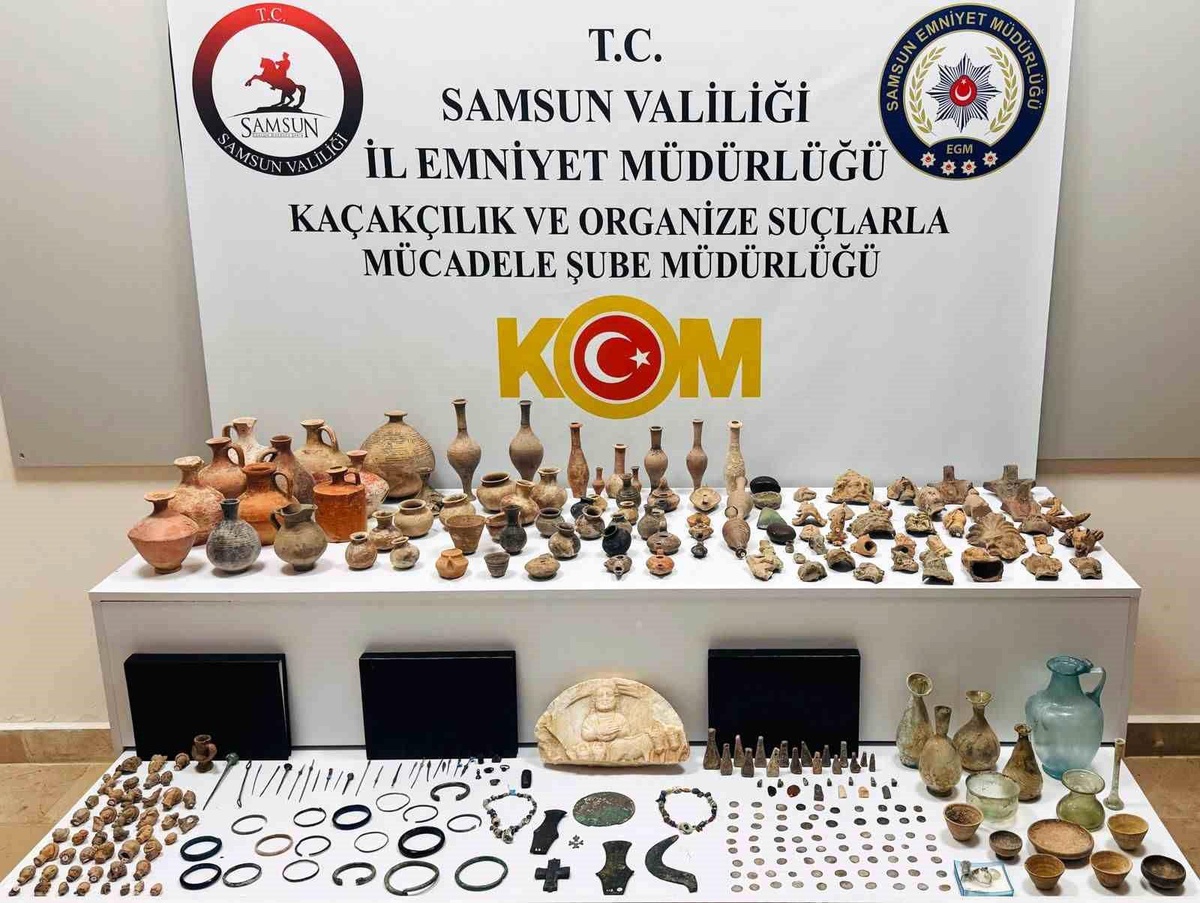Samsun\'da Tarihi Eser Kaçakçılığı Operasyonu