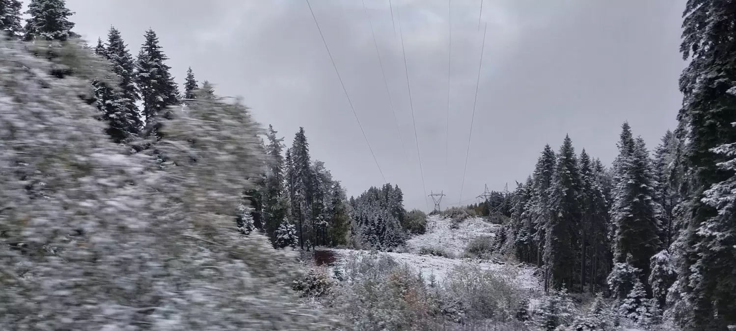 Bolu\'da Kar Yağışı