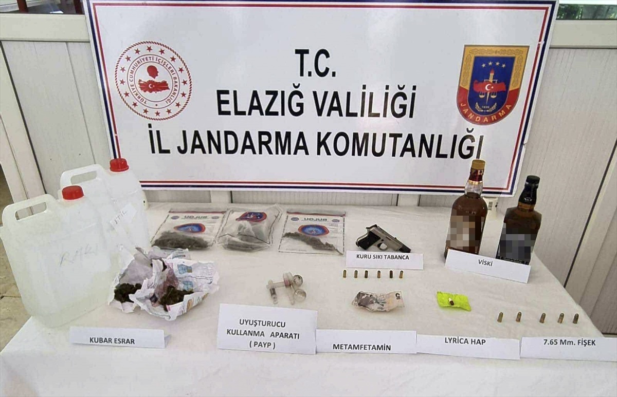 Elazığ\'da Kaçak İçki ve Uyuşturucu Operasyonu