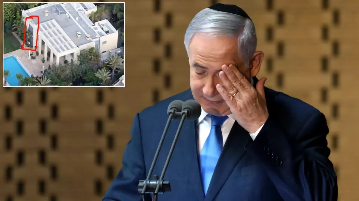 Hizbullah tarafından vurulan Netanyahu\'nun evinin son hali