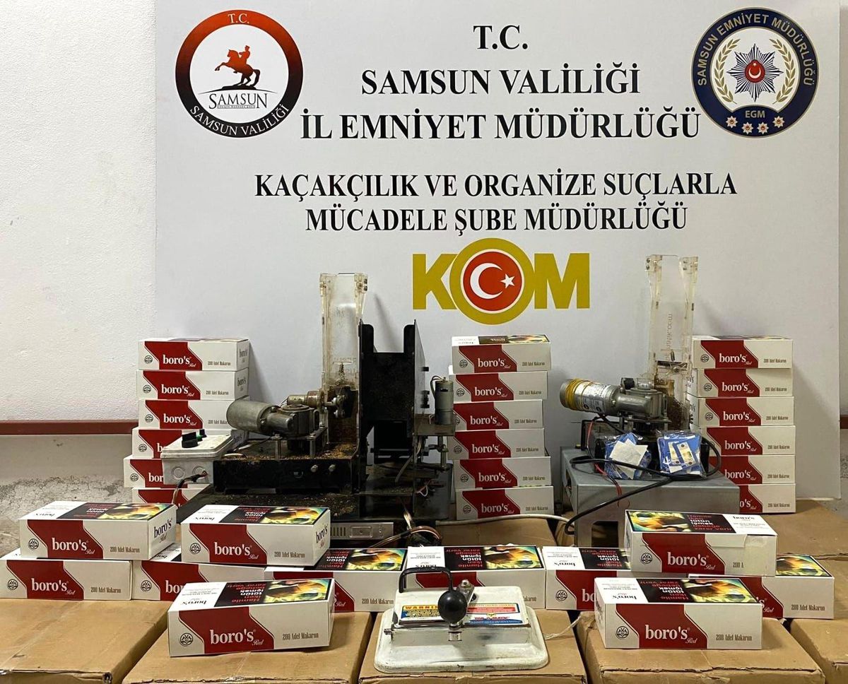 Samsun\'da Kaçak Tütün Operasyonu