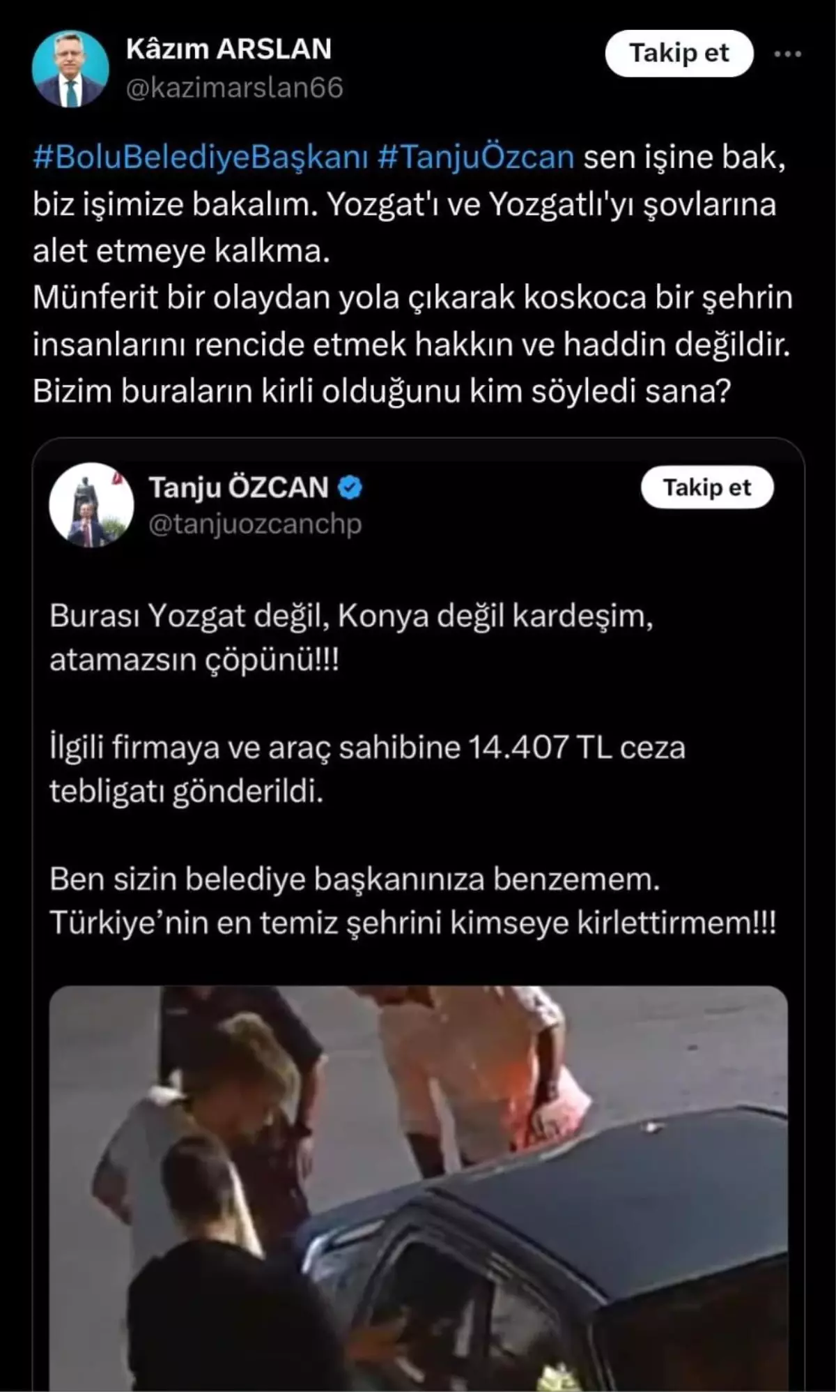 Tanju Özcan\'ın Yozgat Açıklamalarına Yozgat Belediye Başkanı\'ndan Sert Yanıt