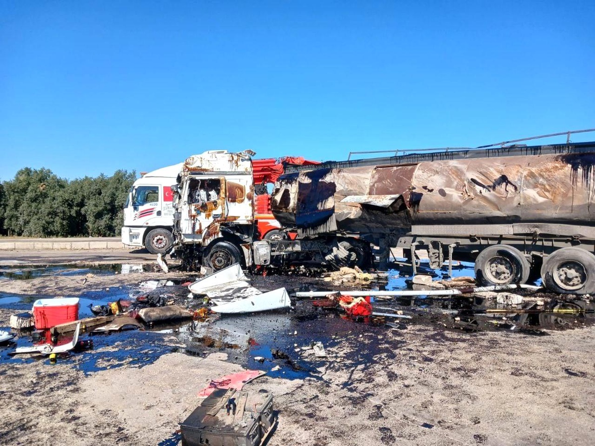 Hatay\'da Yakıt Tankeri Alev Aldı