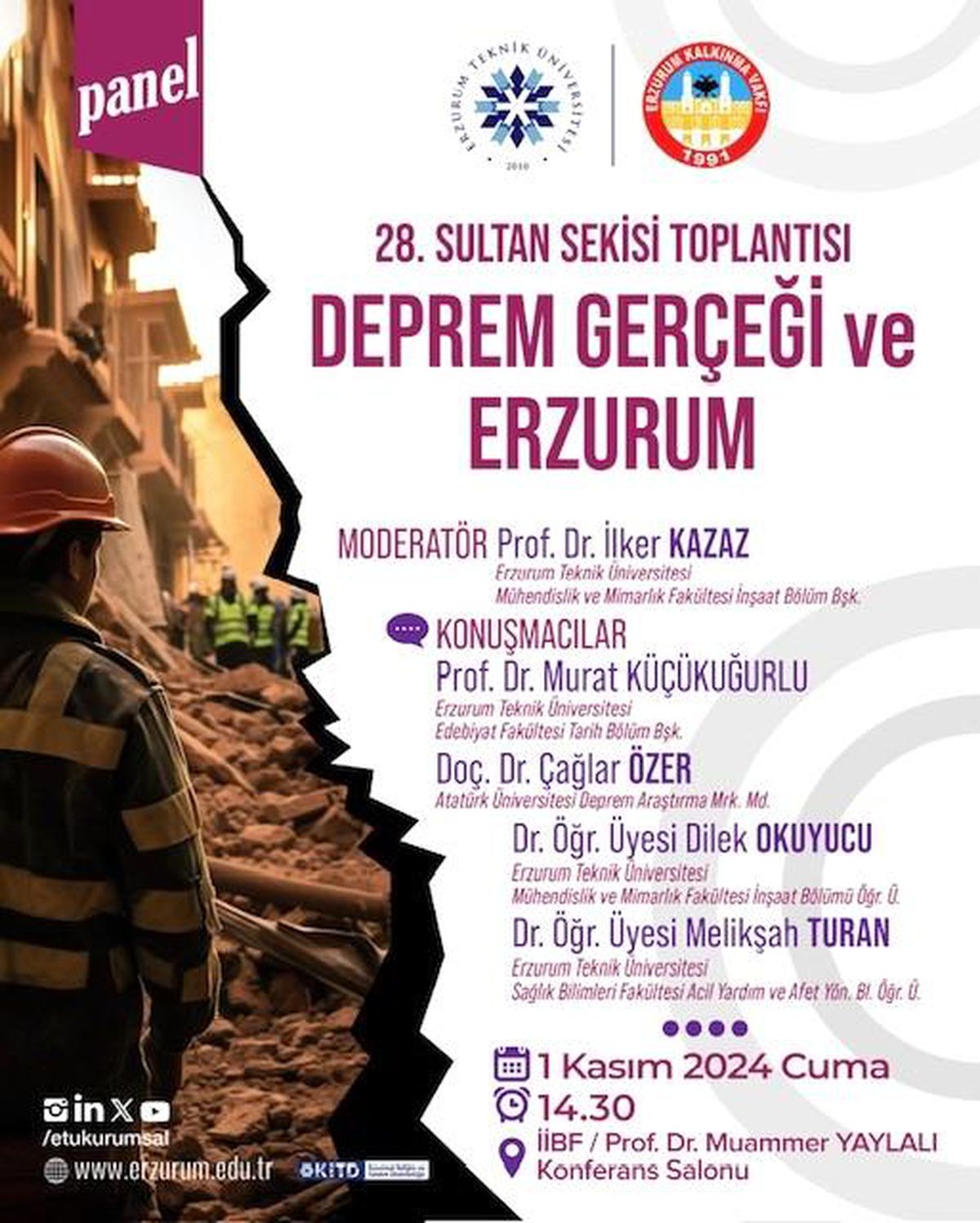 Deprem Gerçeği Üzerine Sultan Sekisi Toplantısı