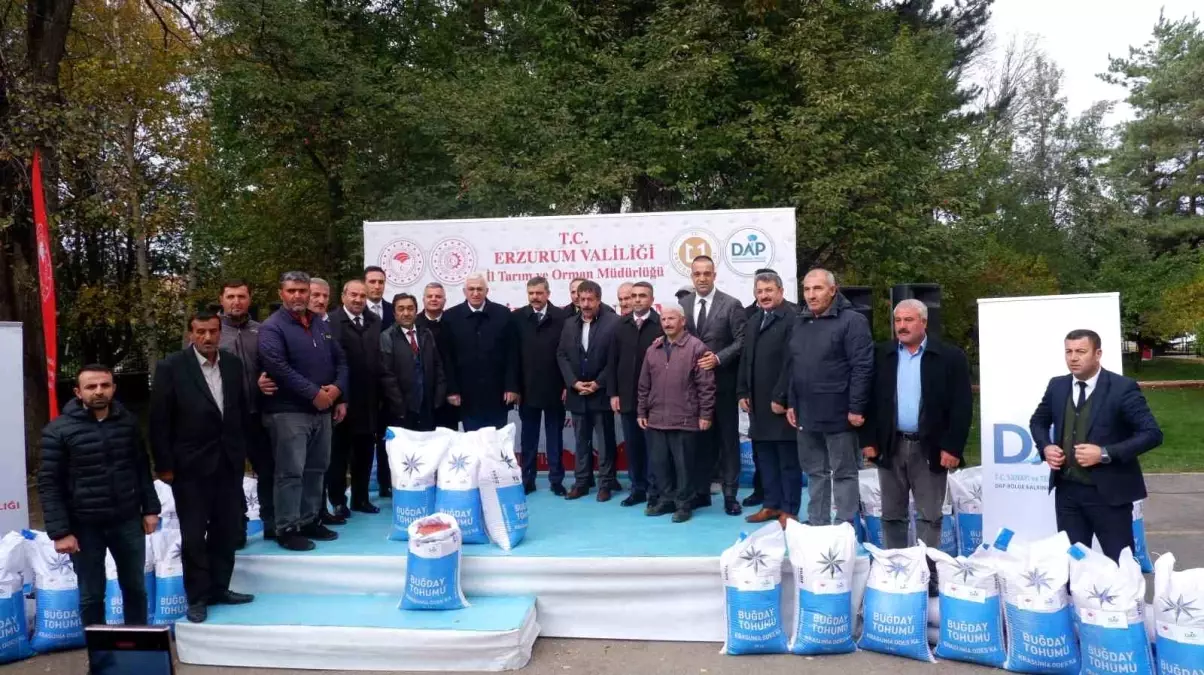 Erzurum\'da Tarımsal Üretim İçin 935 Ton Buğday Tohumu Dağıtıldı