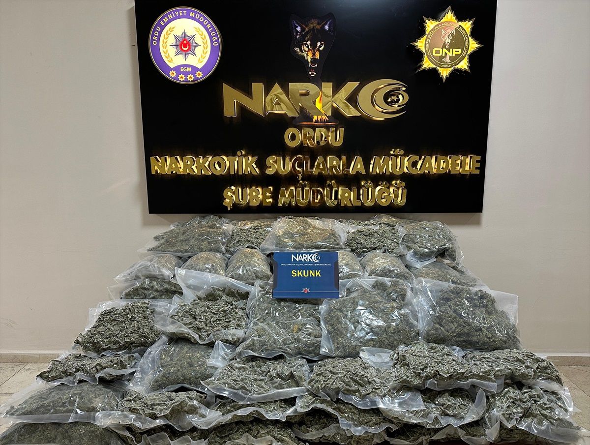 Ordu\'da Tırda 68.5 Kilo Skunk Ele Geçirildi
