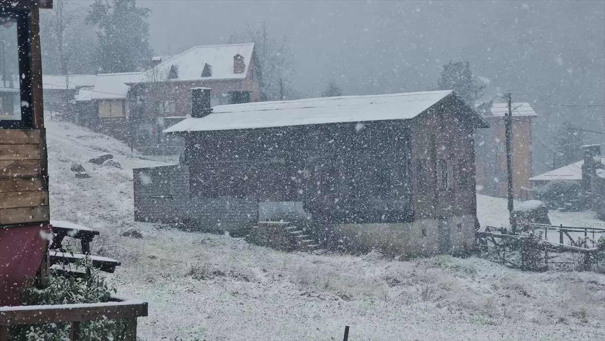 Kar, Karadeniz Yüksek Kesimlerini Beyaza Bürüdü