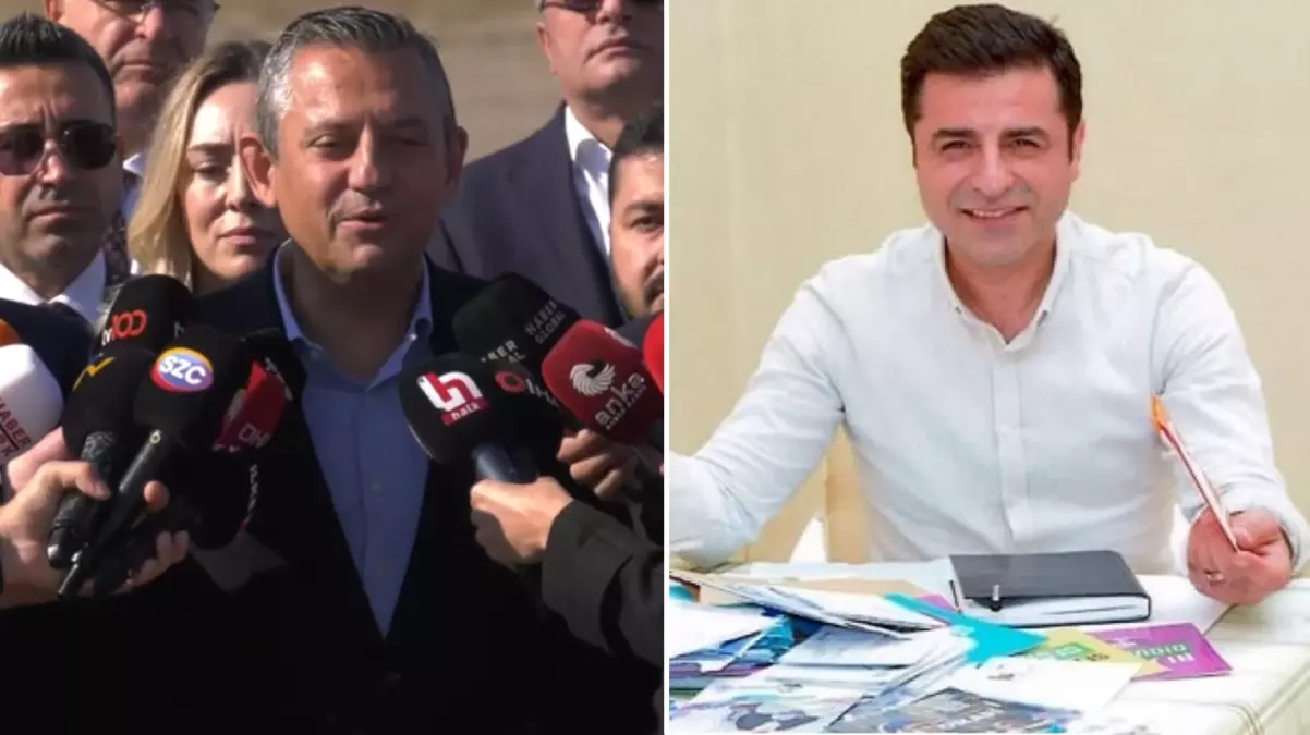 Selahattin Demirtaş ile görüşen CHP Genel Başkanı Özel\'den ilk sözler