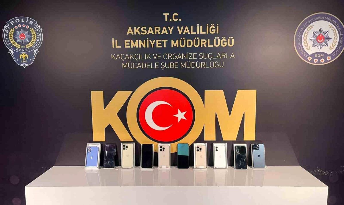 Aksaray\'da Kaçak Telefon Operasyonu