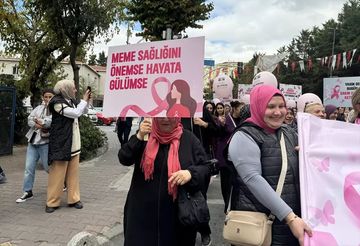 Bahçelievler\'de Meme Kanseri Farkındalığı Yürüyüşü