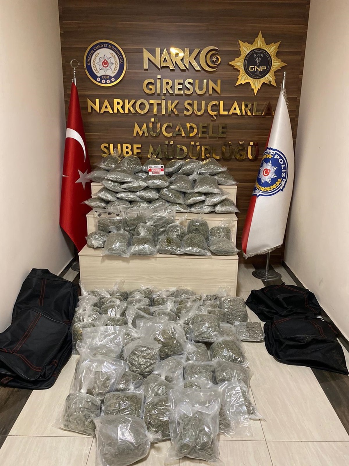 Giresun\'da 55 Kilo Uyuşturucu Ele Geçirildi