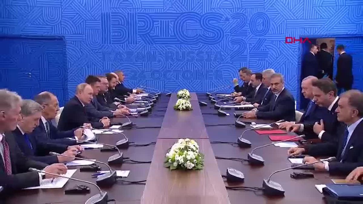 ANKARA Cumhurbaşkanı Erdoğan, Rusya Devlet Başkanı Putin ile bir araya geldi