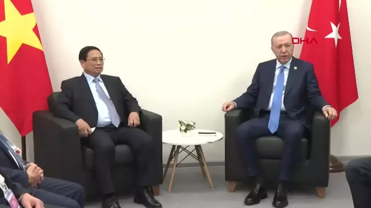 ANKARA Cumhurbaşkanı Erdoğan, Vietnam Başbakanı Minh Chinh\'i kabul etti