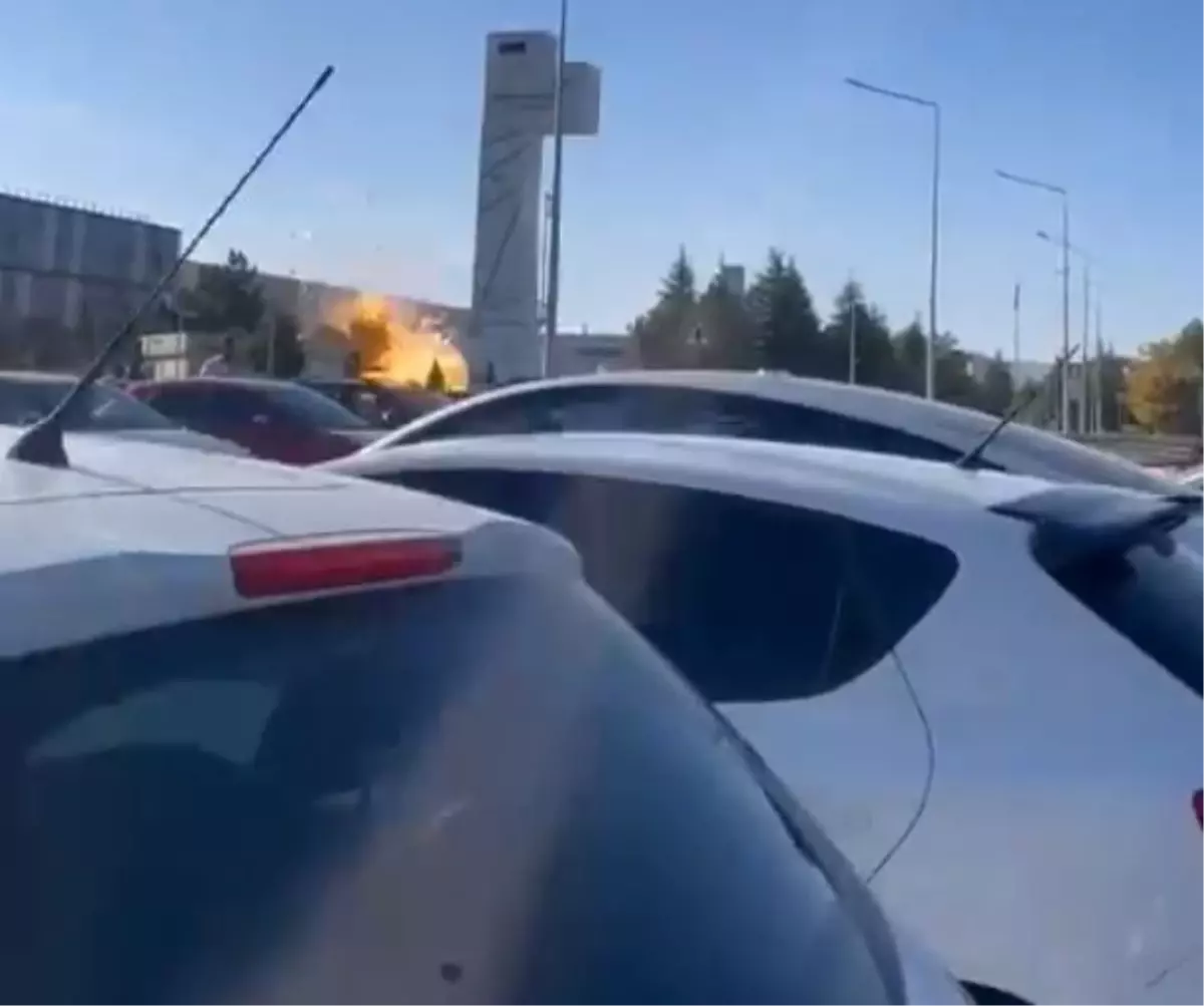 Ankara TUSAŞ\'taki patlama anı kamerada