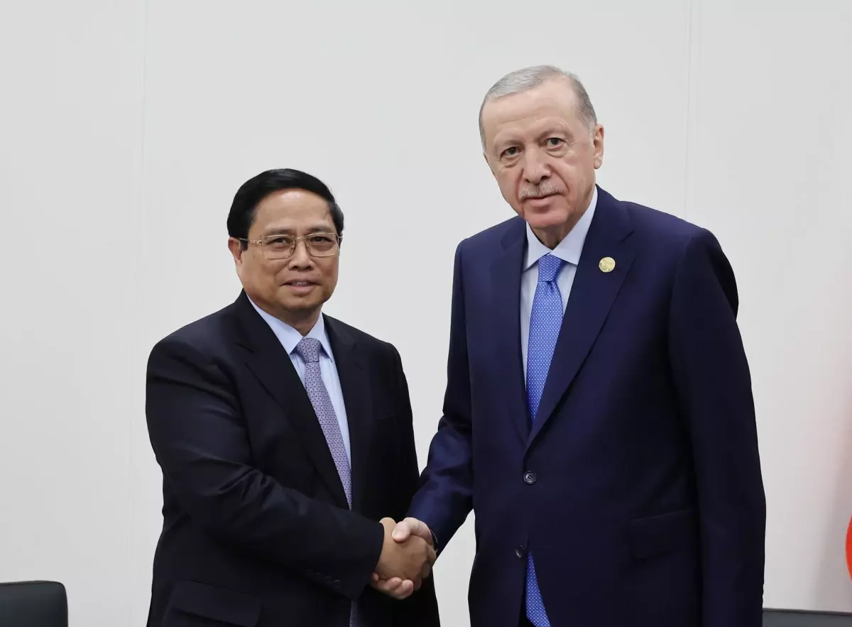 Cumhurbaşkanı Erdoğan, Vietnam Başbakanı Minh Chinh\'i kabul etti