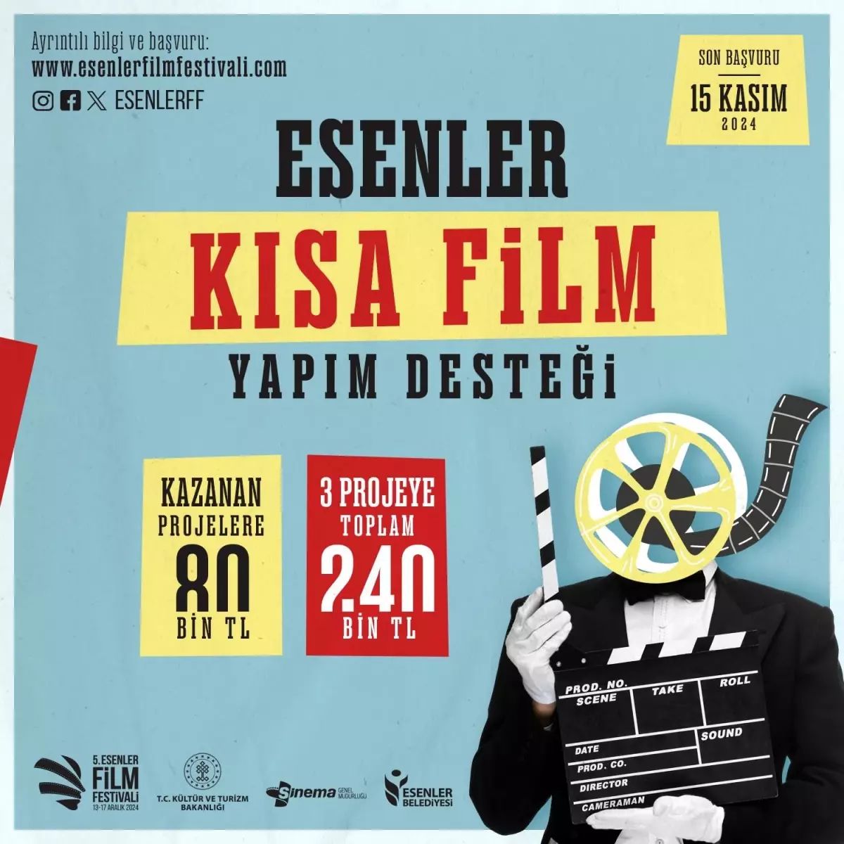 Esenler Film Festivali\'nde Kısa Film Yapım Desteği Başvuruları Başladı