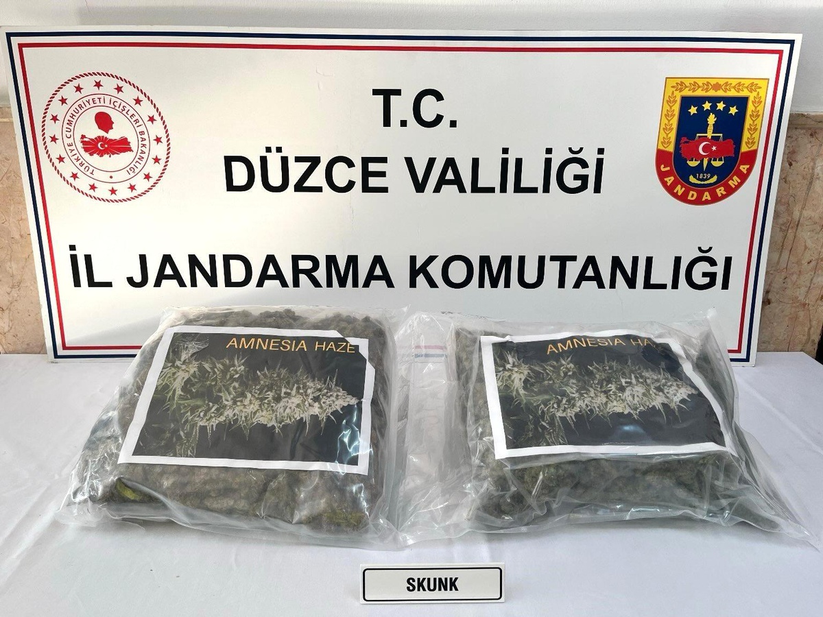 Düzce\'de Otoyolda Uyuşturucu Operasyonu