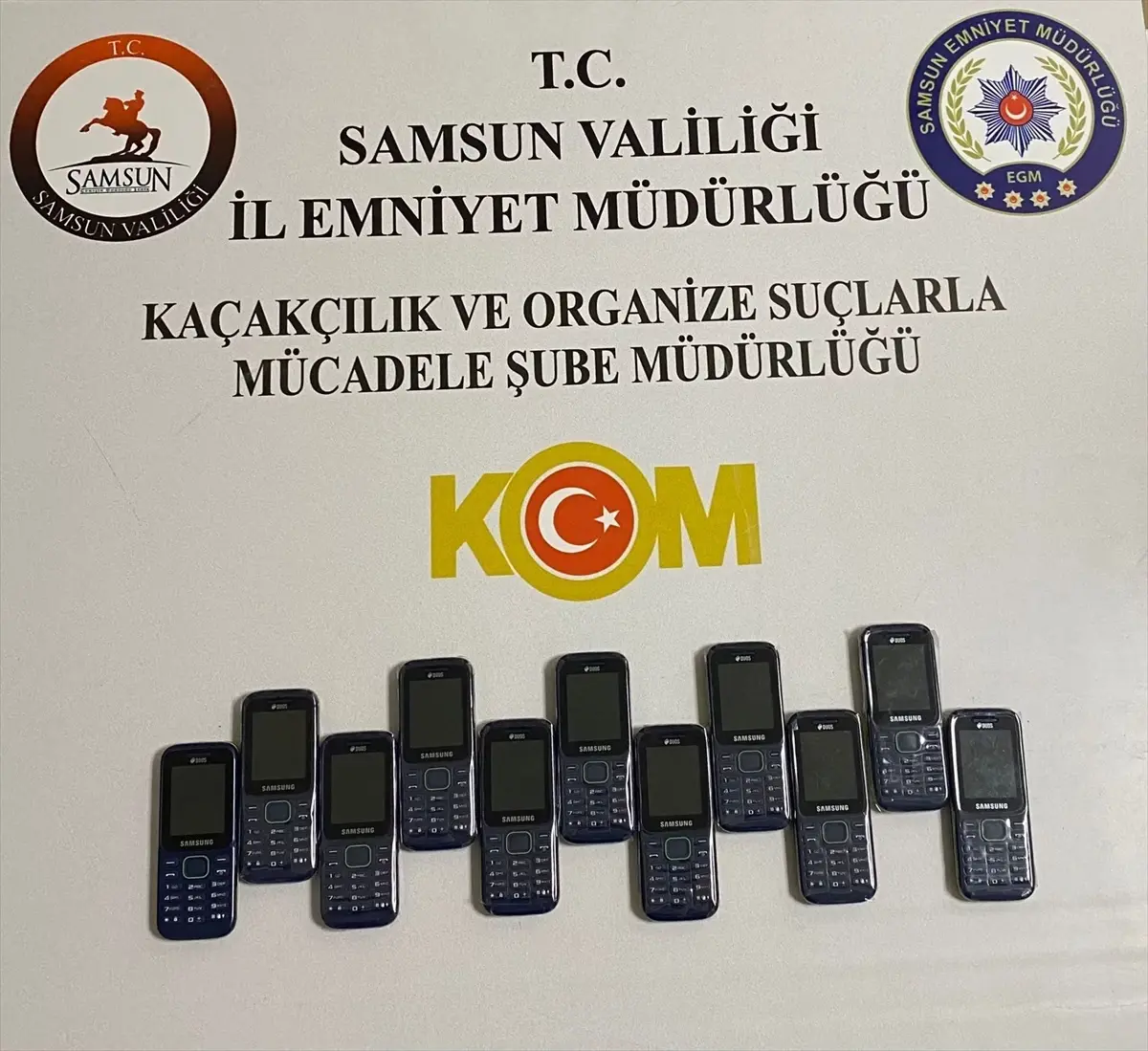 Samsun\'da Kaçak Telefon Operasyonu