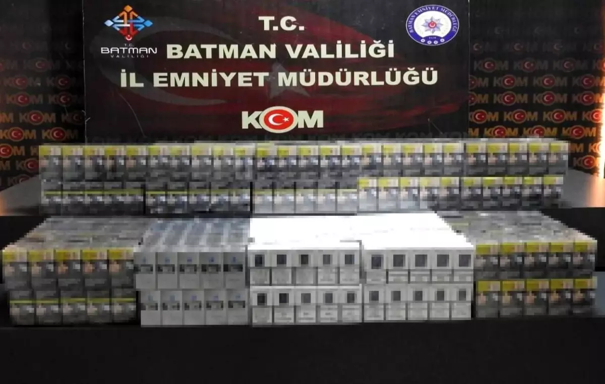 Batman\'da 800 Paket Kaçak Sigara Ele Geçirildi