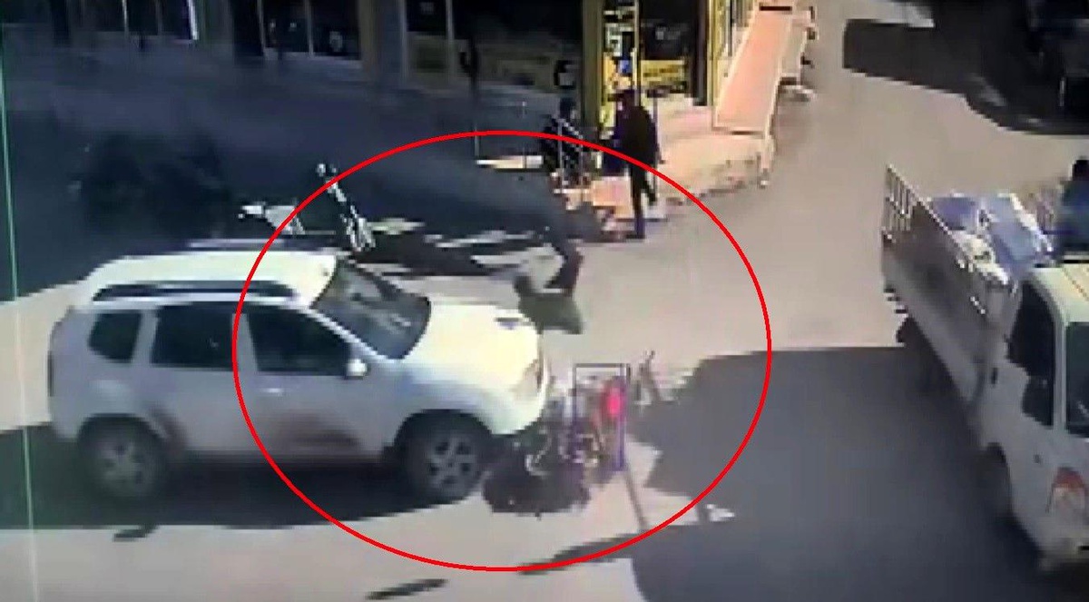Reyhanlı\'da motosikletli kaza anı