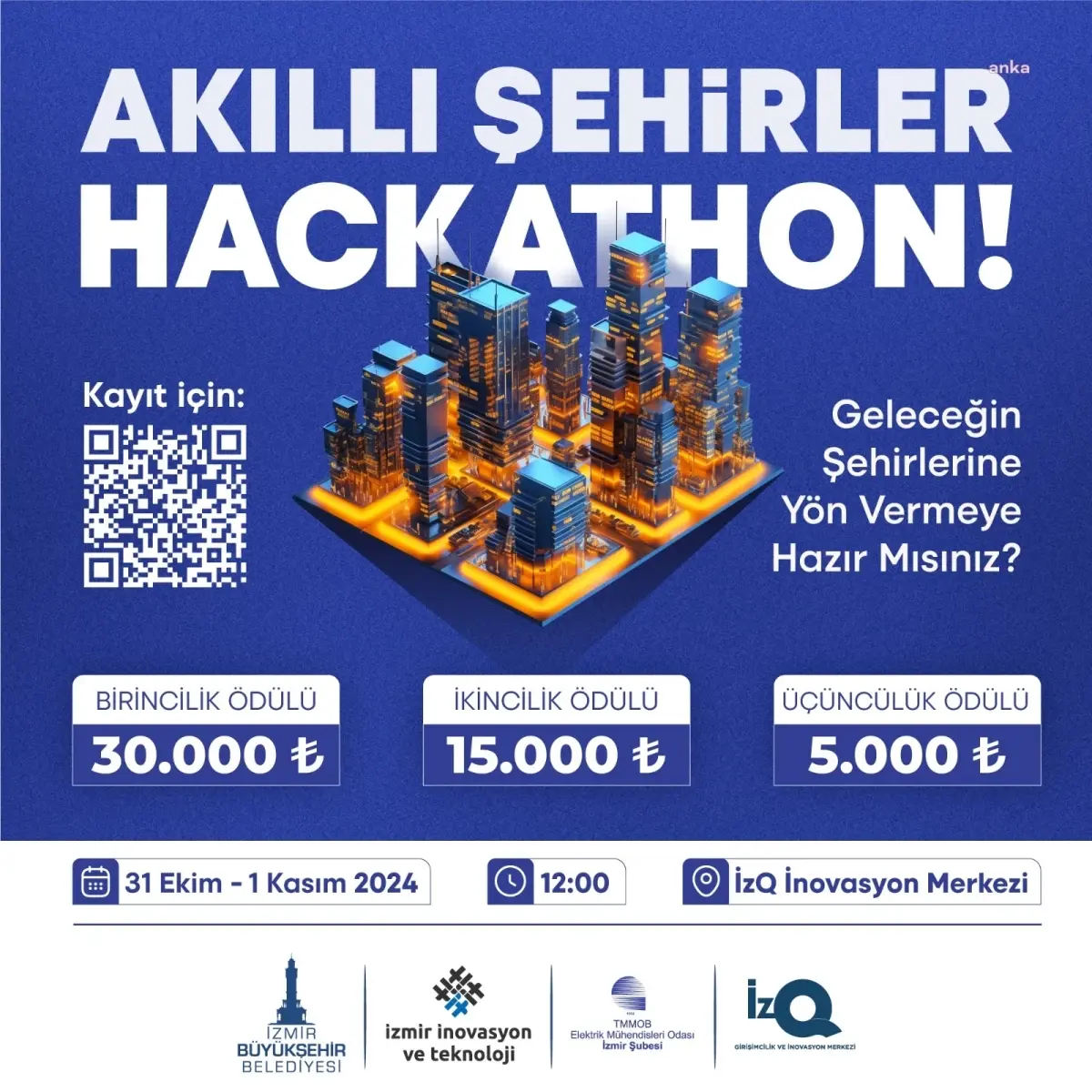 İzmir\'de \'Akıllı Şehirler\' Temalı Hackathon Düzenlenecek