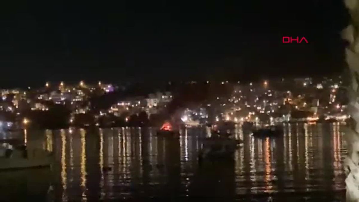 Bodrum\'da Şişme Botta Patlama